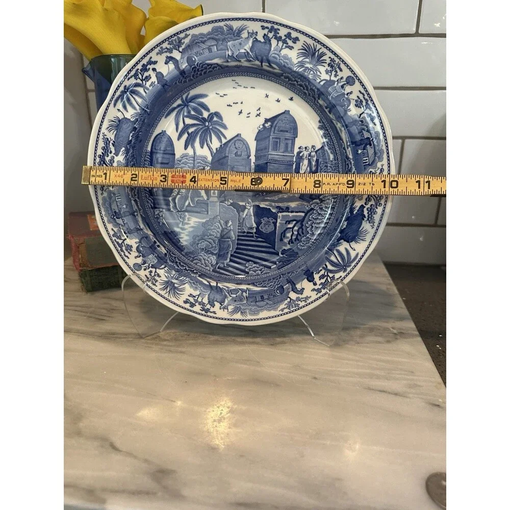 Spode Blue Room Collection Traditions Series ‘Caramanian’ Plate, 10.5” Pristine
